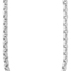 Men's Cable Edge Rolo Link Chain Necklace